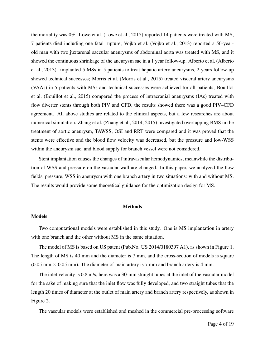 Example of Journal of Orthopedics Rheumatology and Sports Medicine format