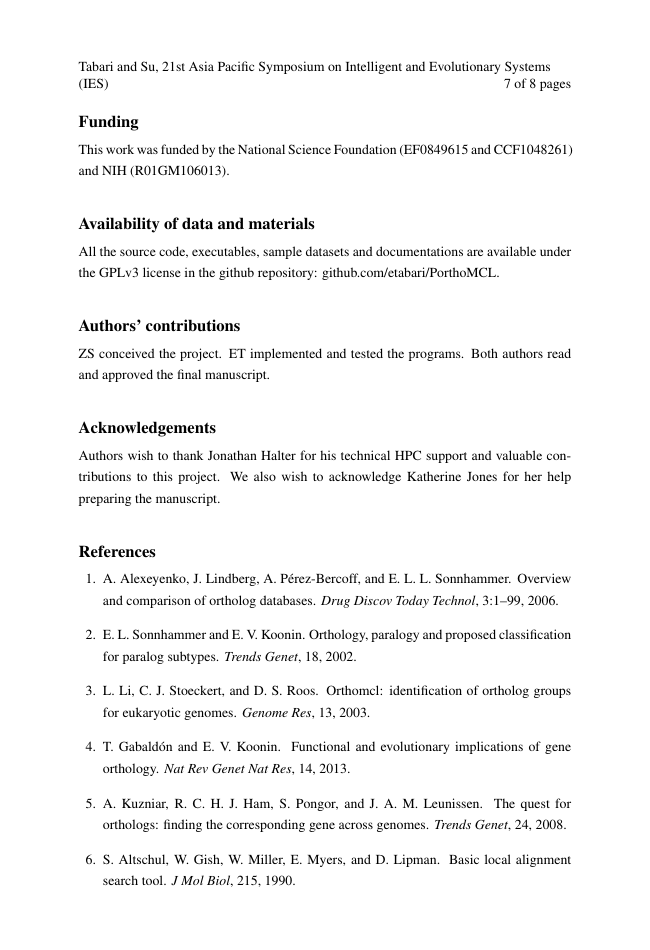 Example of Contemporary Islamic Studies format