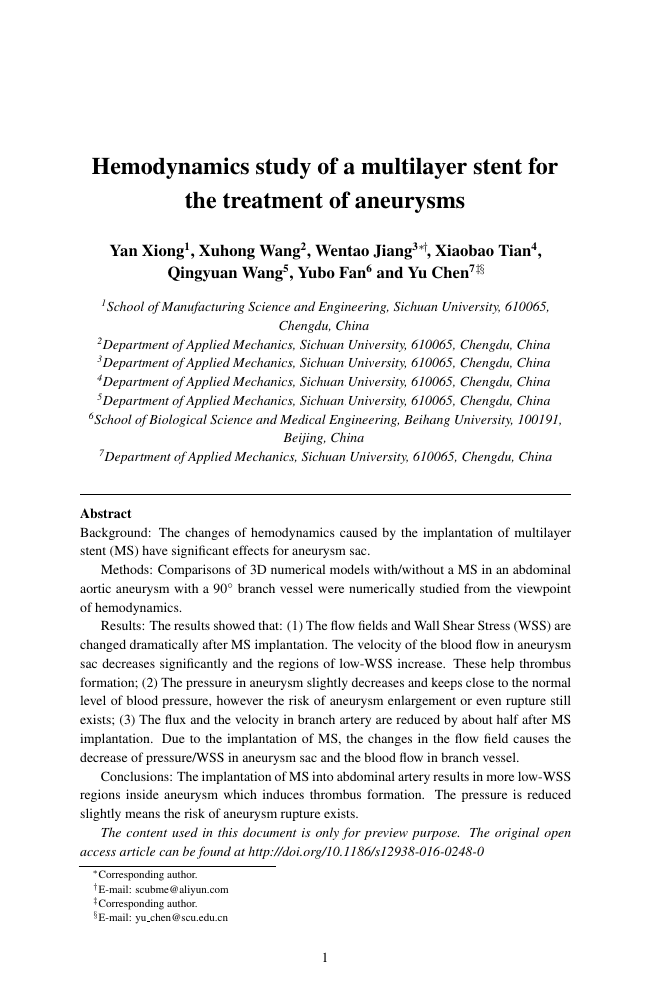 Example of Journal of Banking Regulation format