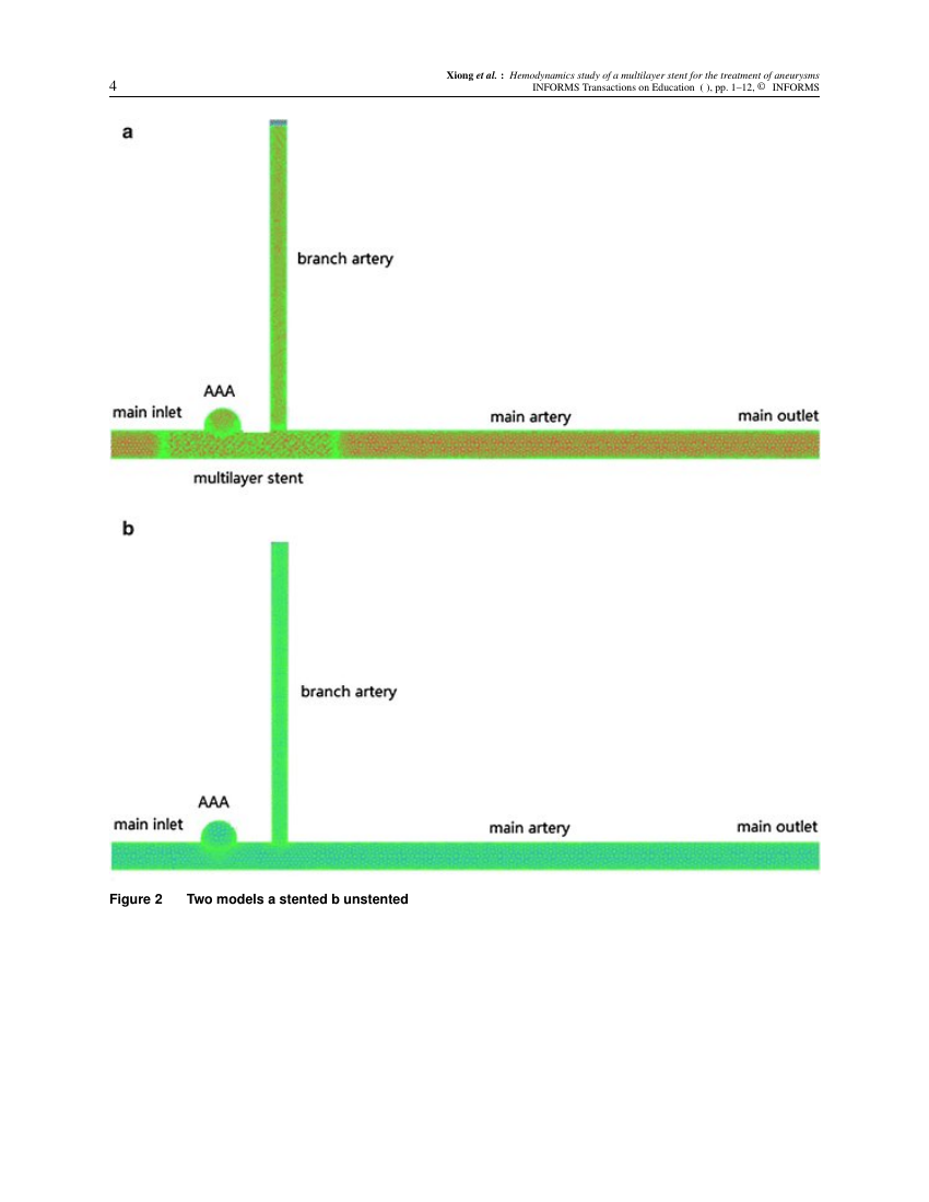 Example of INFORMS Transactions on Education format