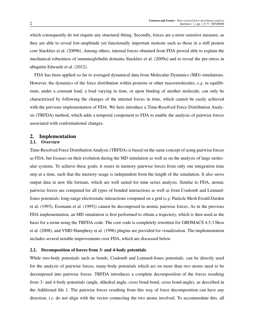 Example of Interfaces format