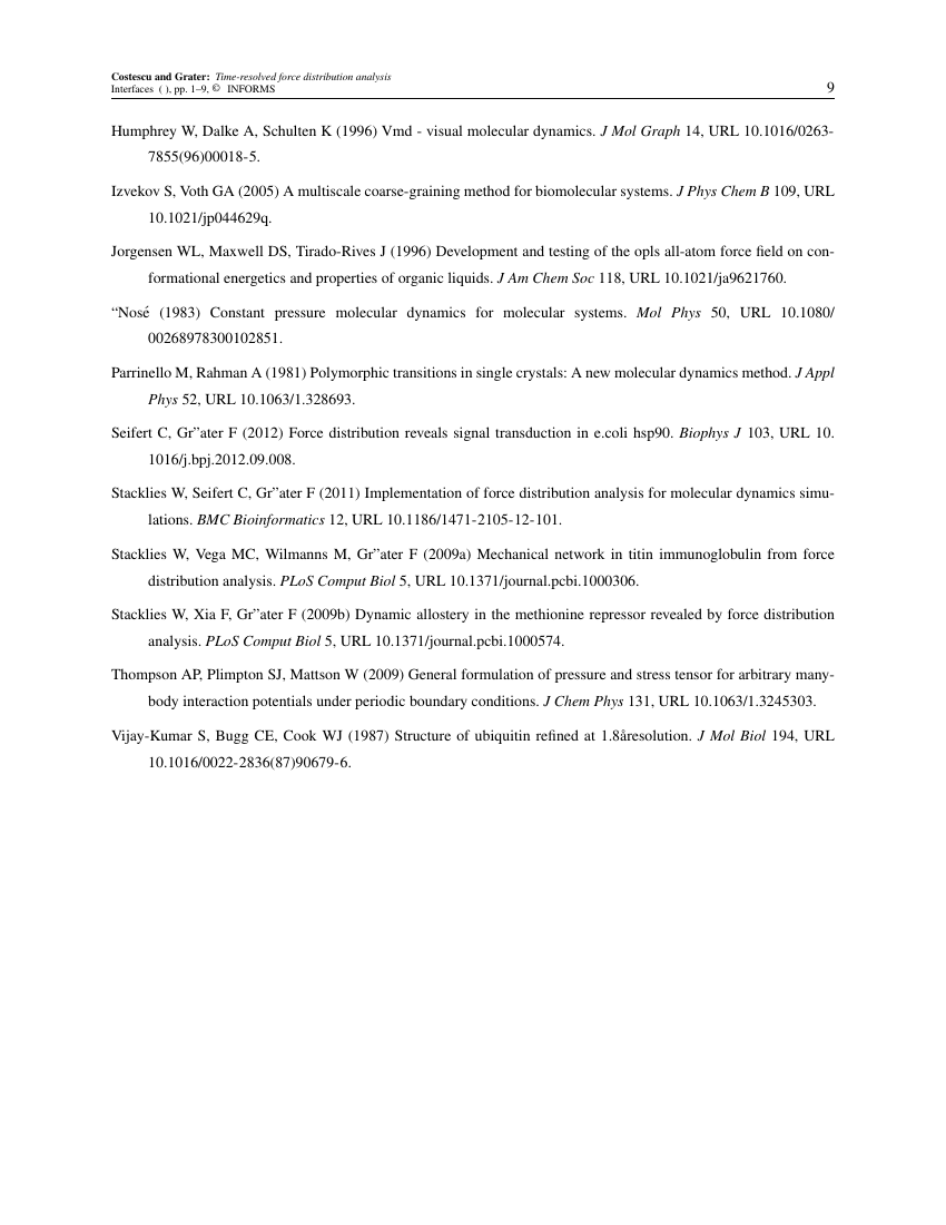 Interfaces Template Informs
