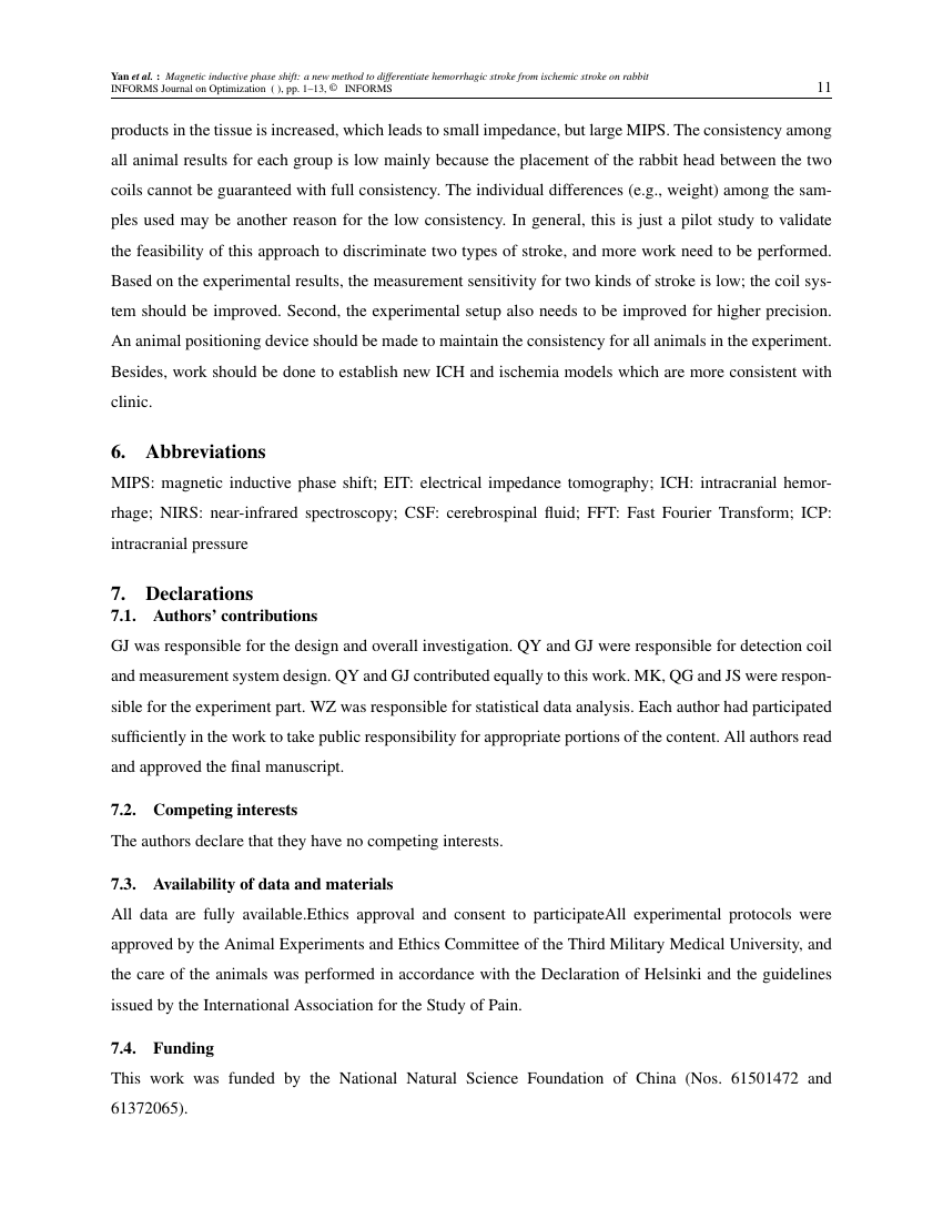 Example of INFORMS Journal on Optimization format