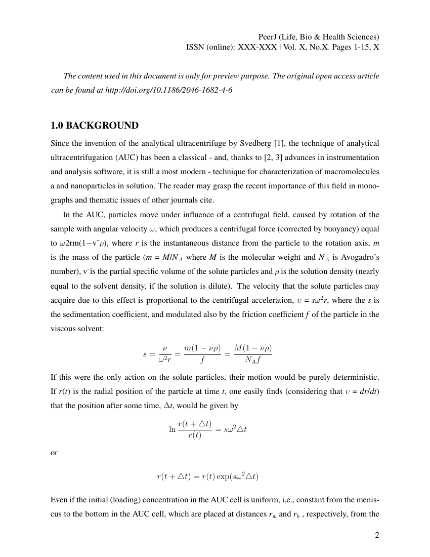 Example of Advanced Research in Computing and Applications format