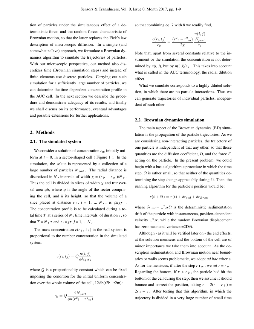 Sensors & Transducers Journal Template International Frequency Sensor