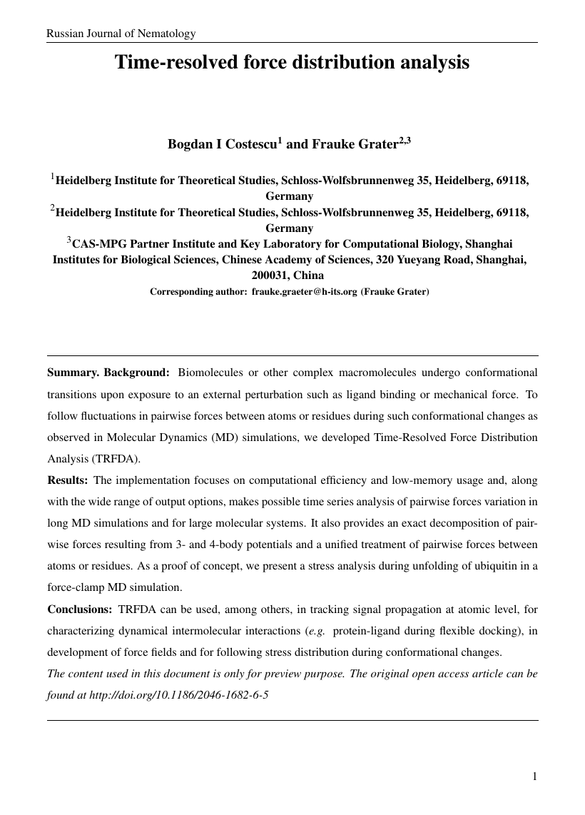 Example of Russian Journal of Nematology format