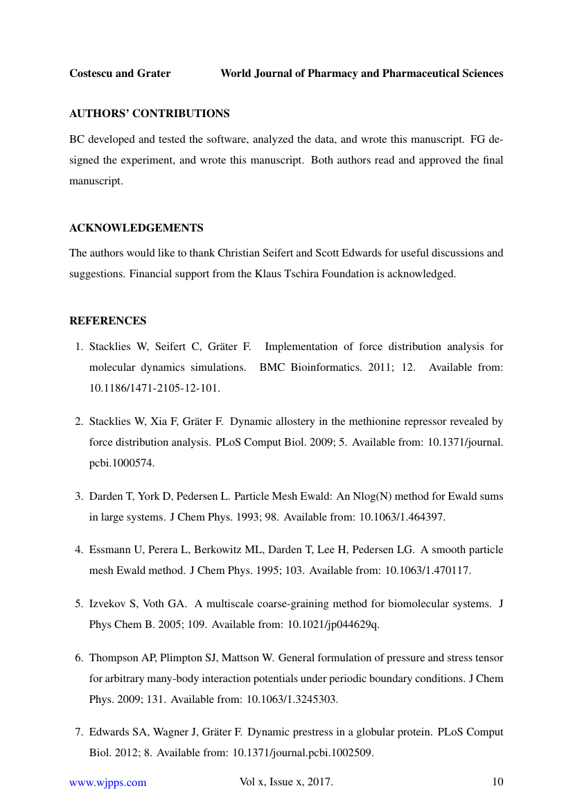 Example of World Journal of Pharmacy and Pharmaceutical Sciences format
