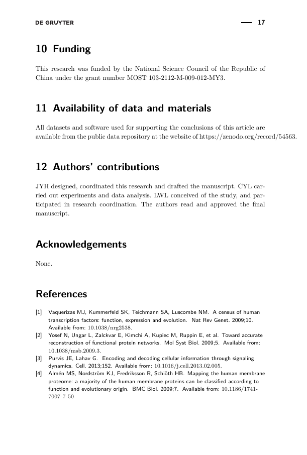 Journal of Optical Communications Template De Gruyter