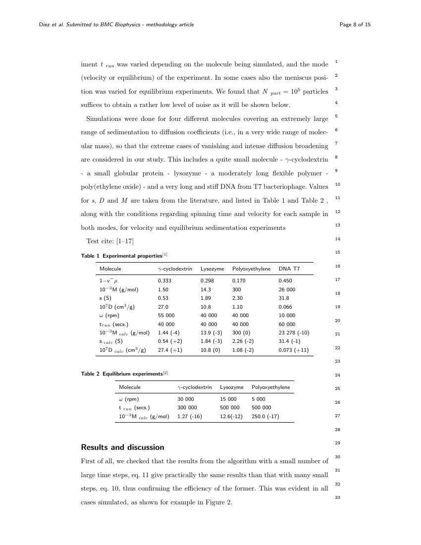 Bmc Methods BMC Biophysics - methodology article Template - BMC