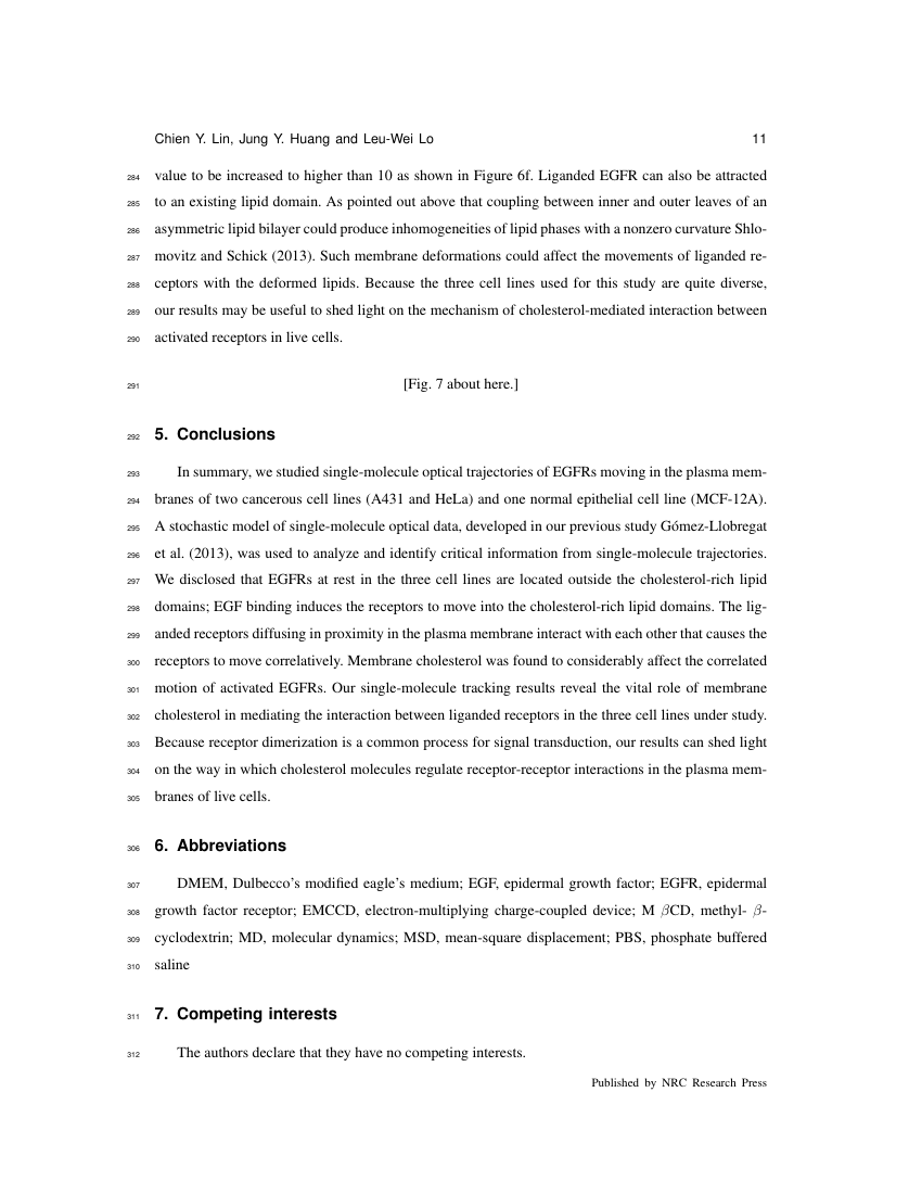 Example of Canadian Journal of Forest Research format