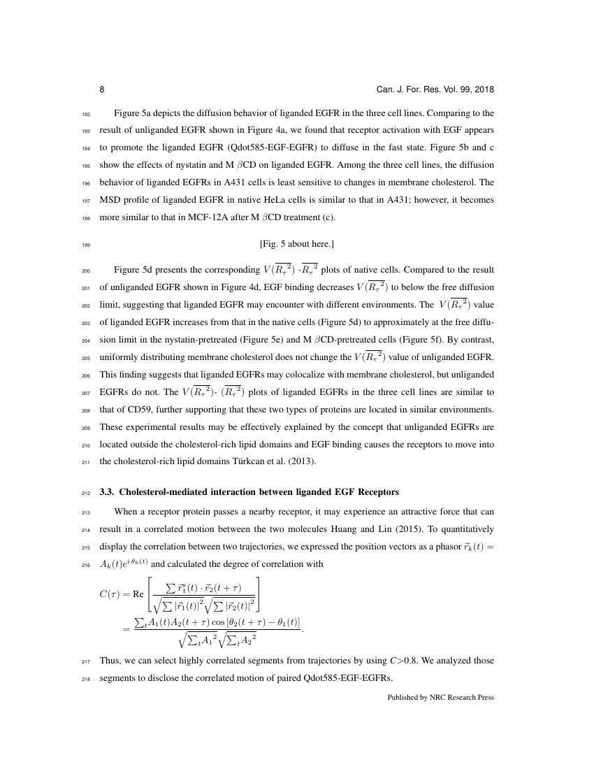 Example of Canadian Journal of Forest Research format