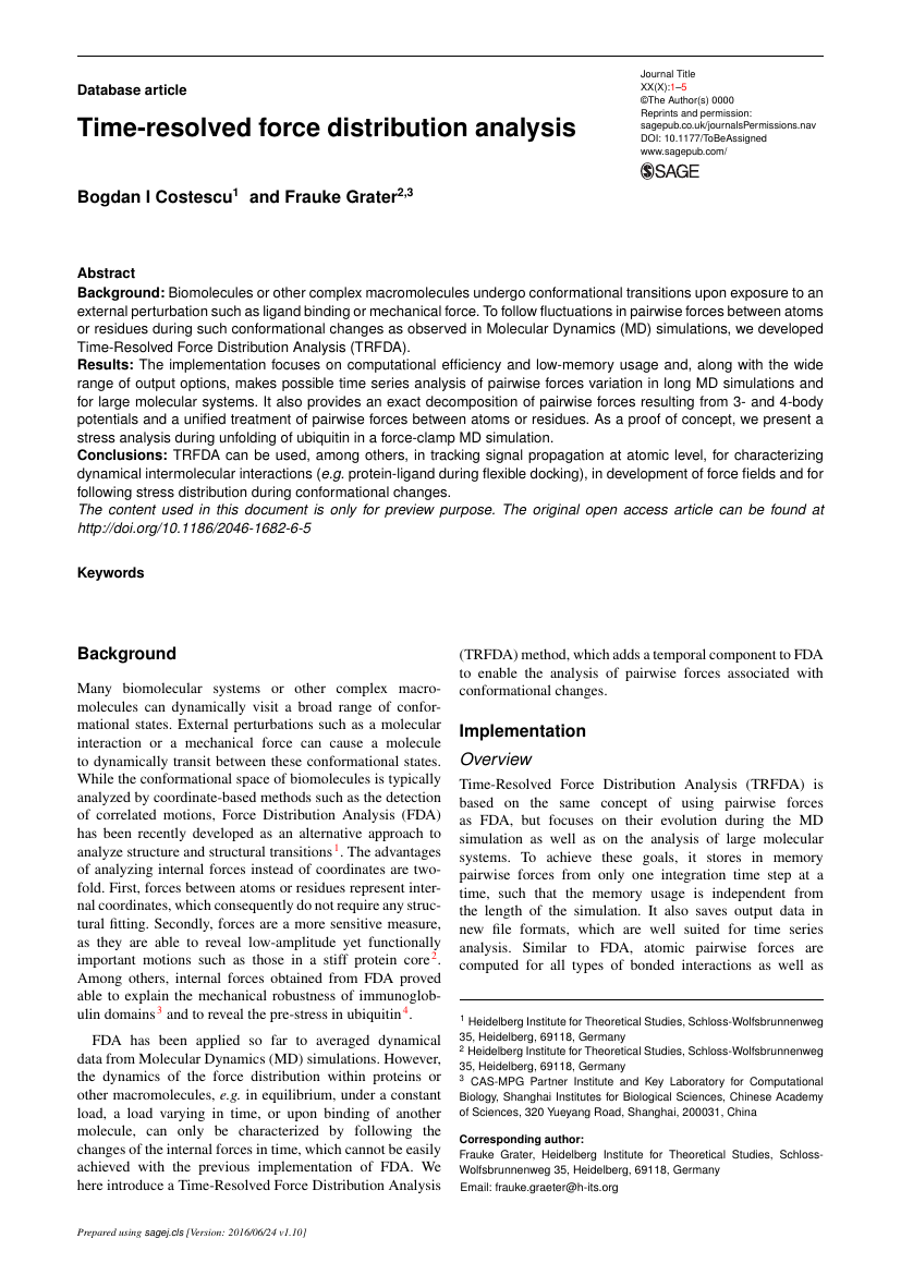 Example of Information Visualization format