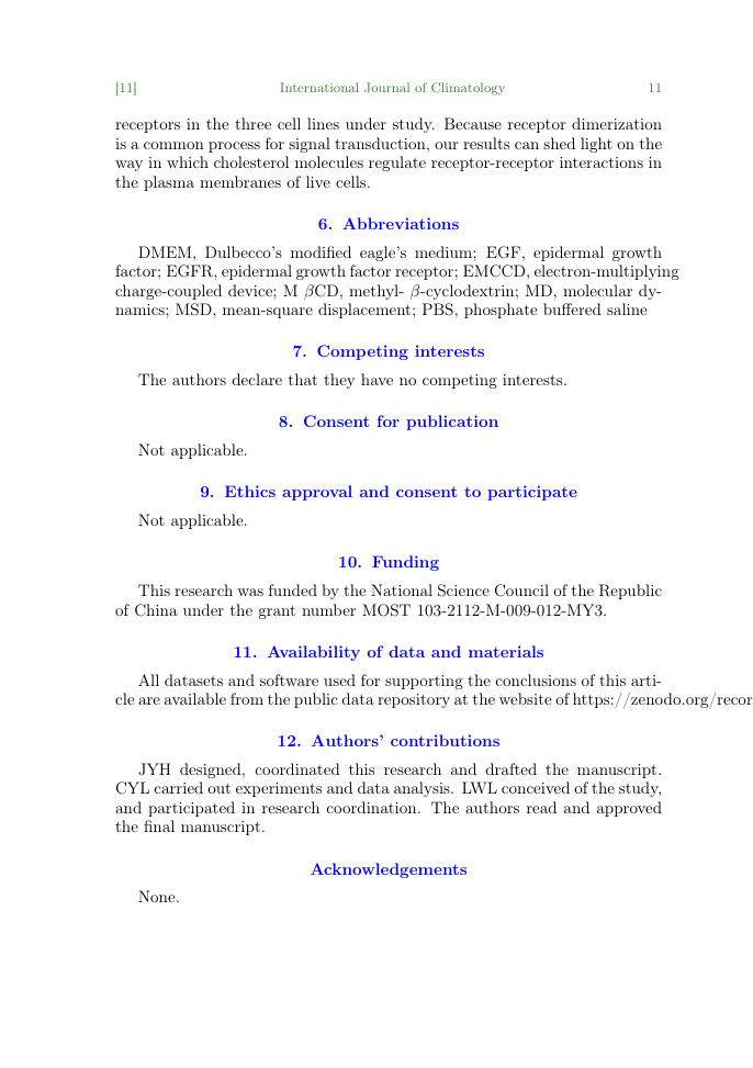 Example of Experimental Agriculture format