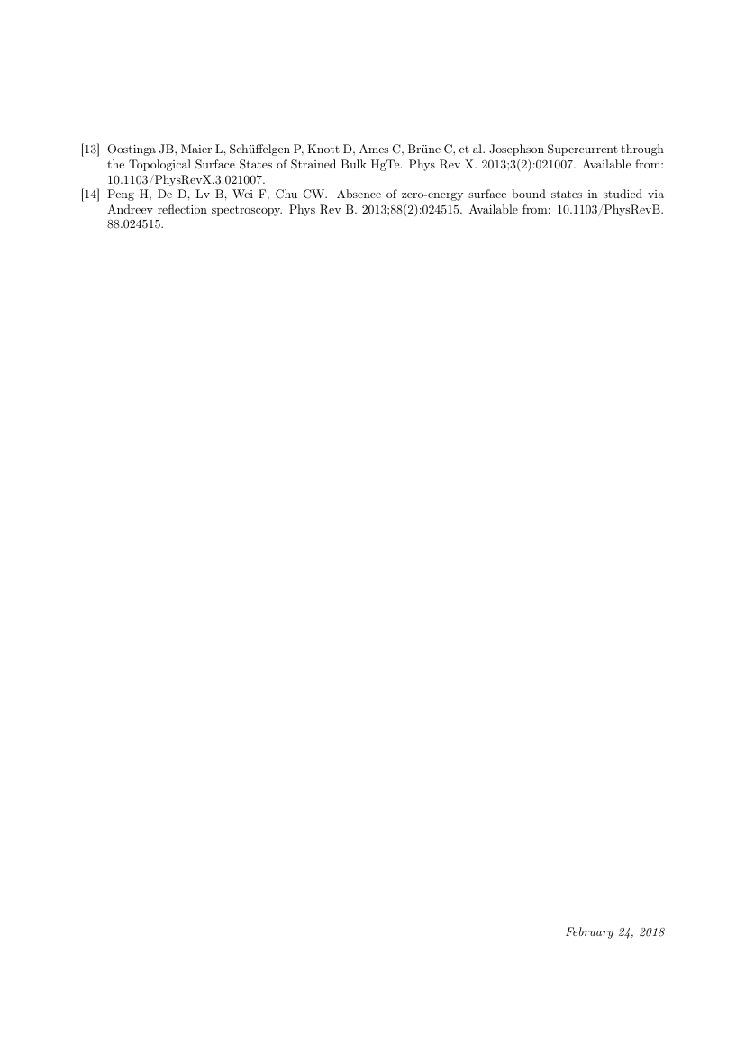 Example of IRBM format