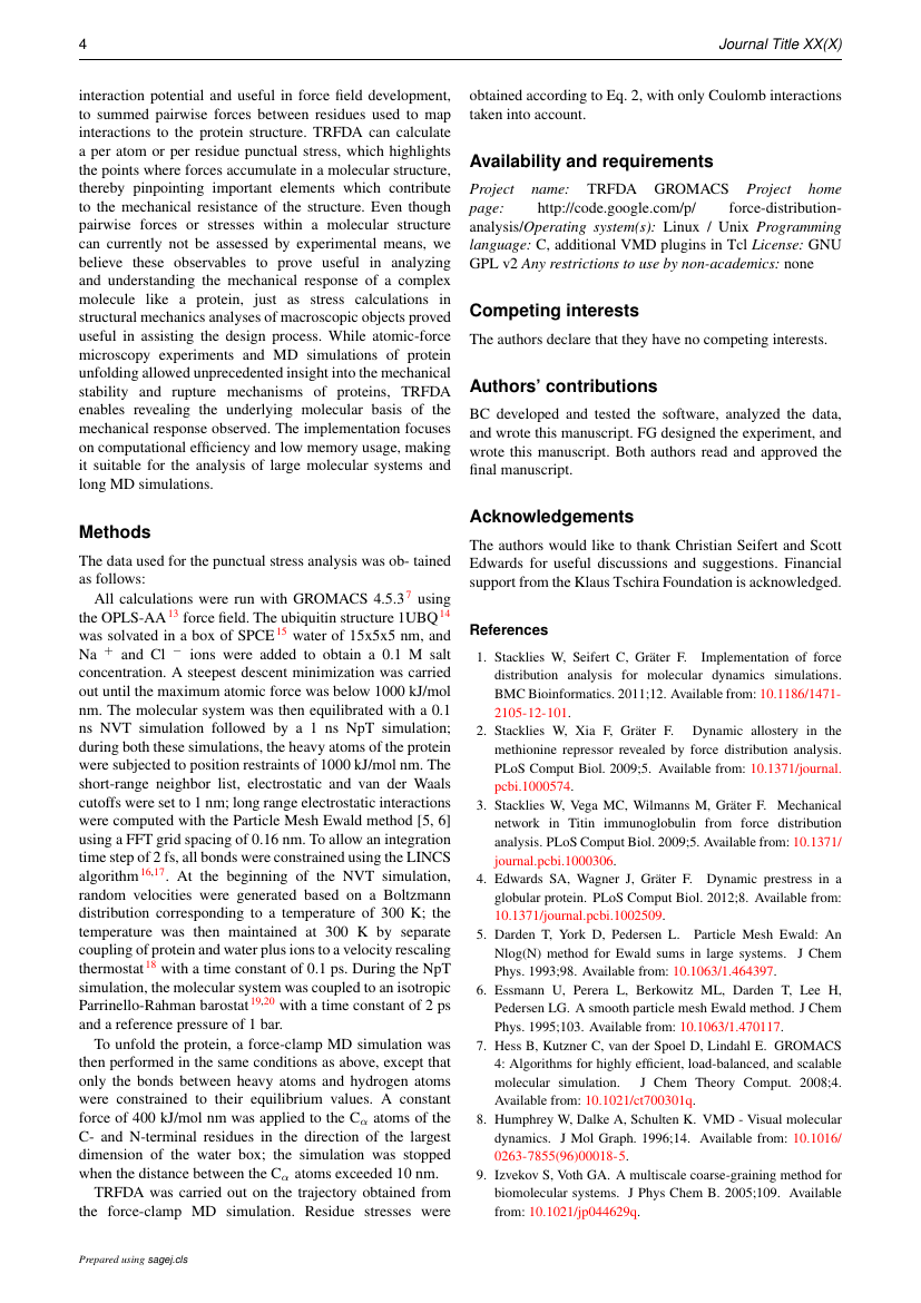 Example of Journal of Bioactive and Compatible Polymers format
