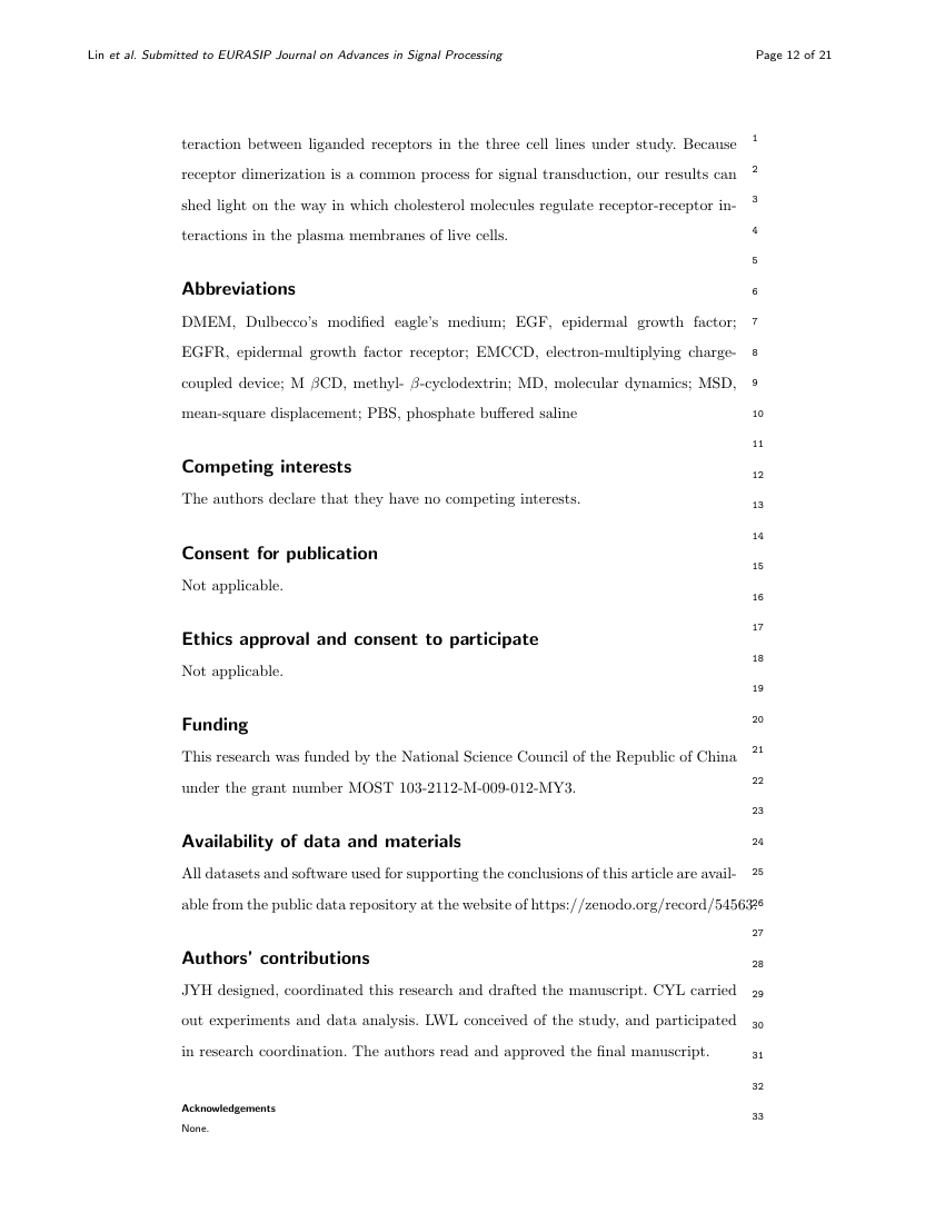 EURASIP Journal on Advances in Signal Processing Template Springer
