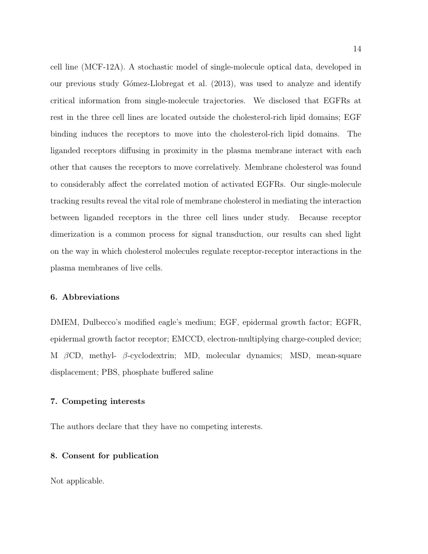 Example of Bioscience Horizons: The International Journal of Student Research format