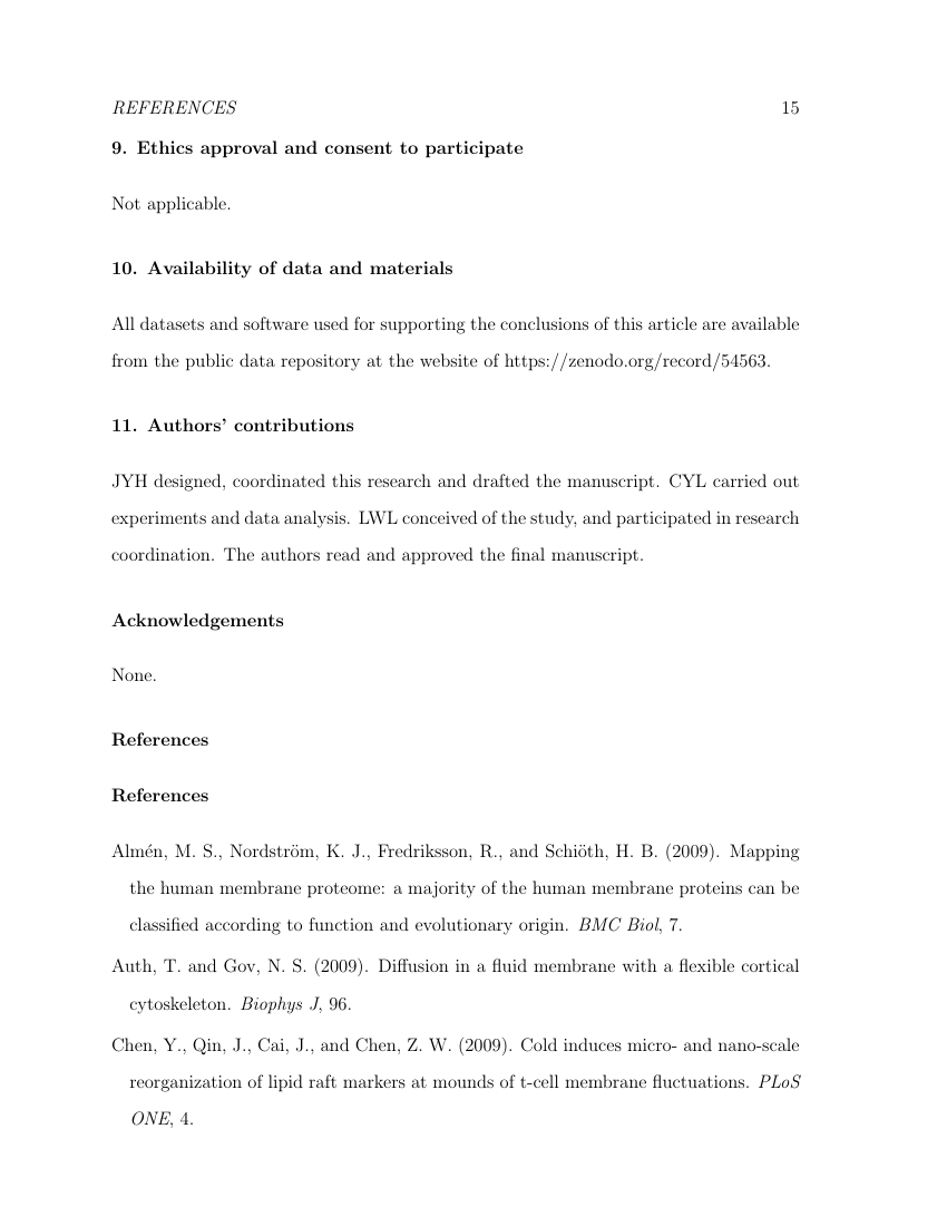 Example of Bioscience Horizons: The International Journal of Student Research format