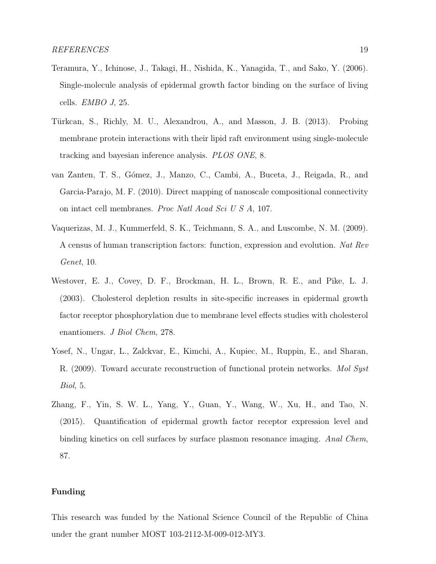 Example of Bioscience Horizons: The International Journal of Student Research format