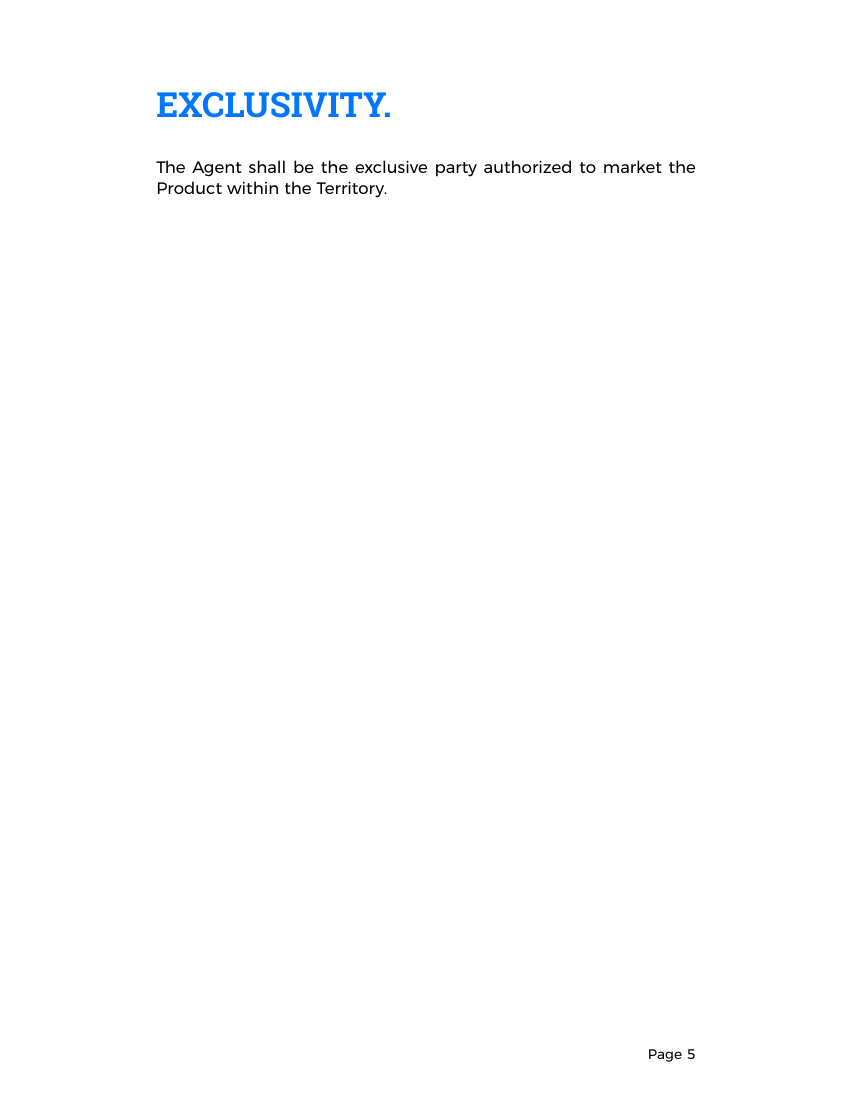 Example of Agency Agreement Template format