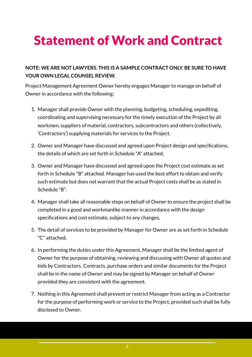 Agency Project Management Services Template - Proposals