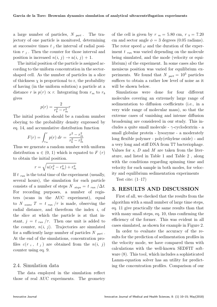 Example of Innovative Journal of Medical and Health Science format