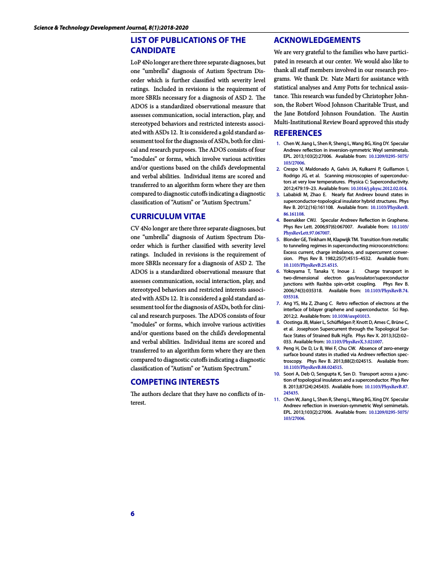 Technology Development Journal Technology Development Journal