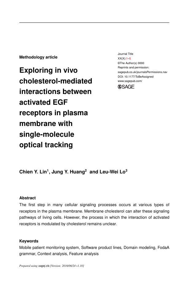 Example of Journal of Plastic Film & Sheeting format