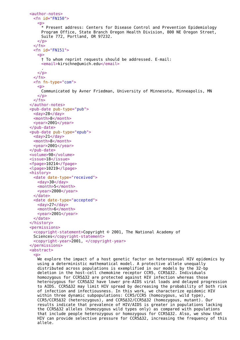 Journal archiving schema and tag libraries - NLM DTD 3.0 Template