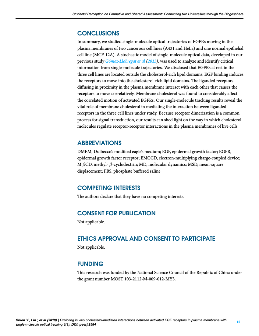 Example of Journal of New Approaches in Educational Research (Spanish) format