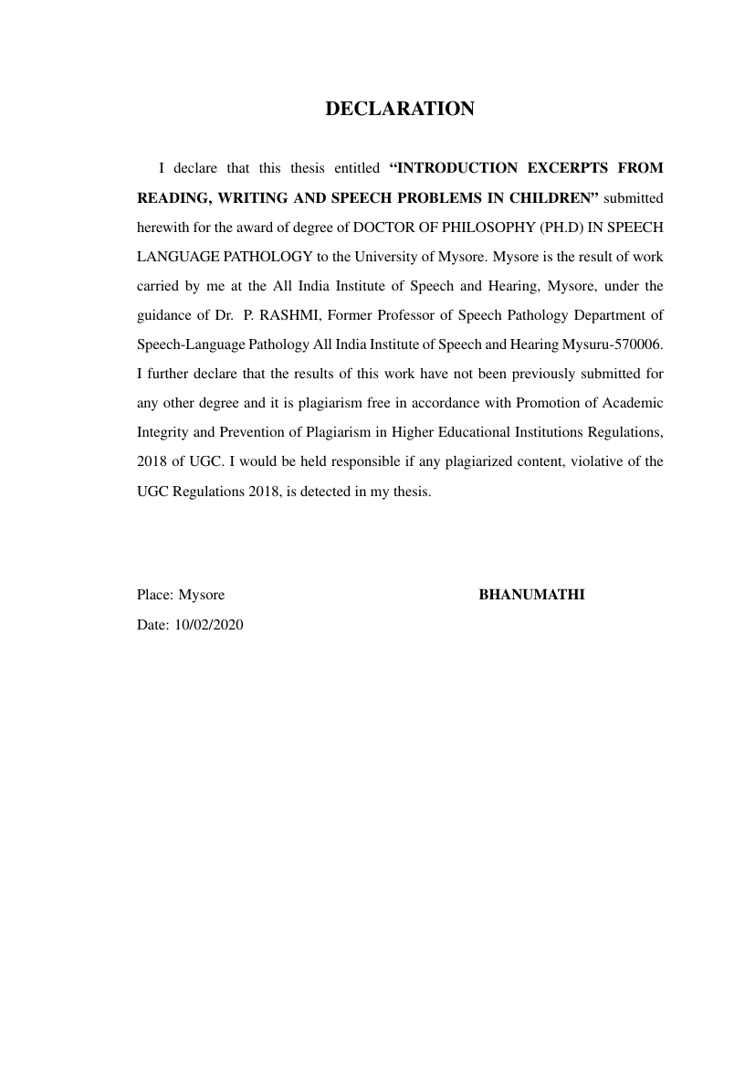 Speech-language pathology thesis examples picture