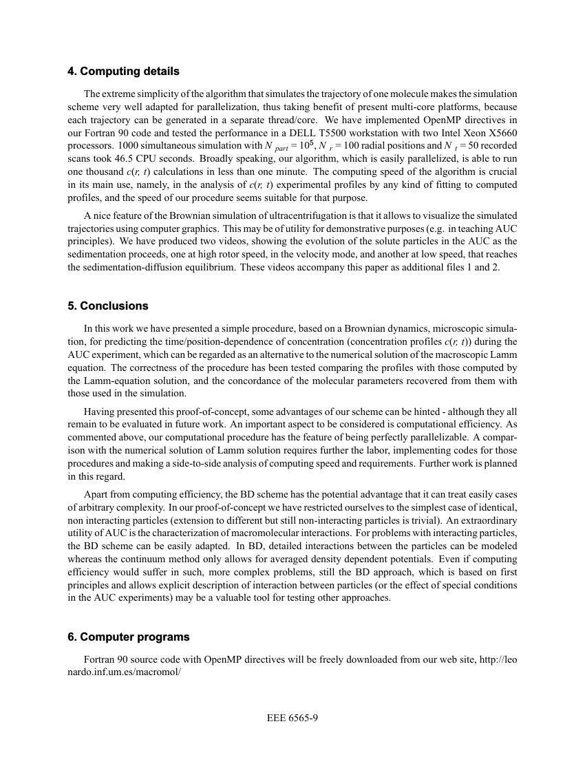 Example of Default Format for Avestia Conference format