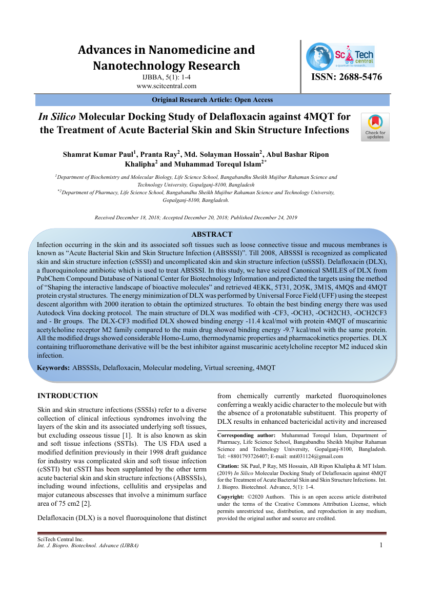 Advances in Nanomedicine and Nanotechnology Research