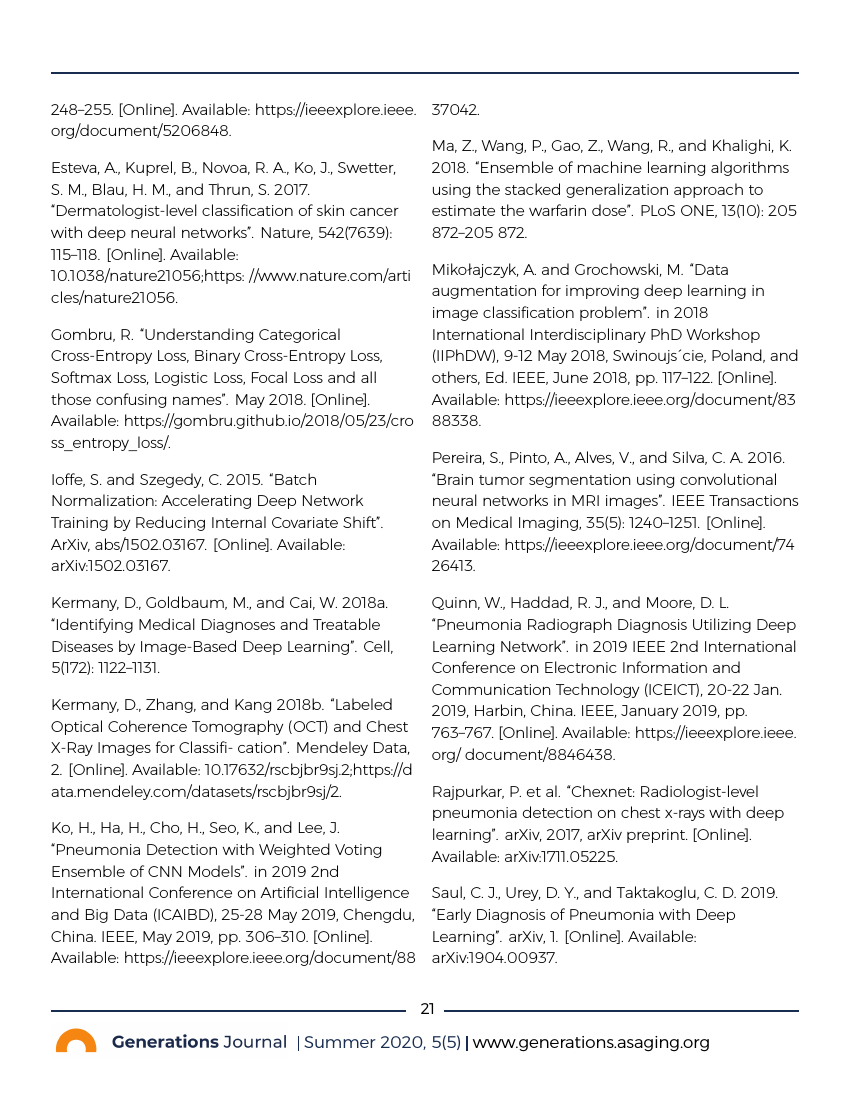 Generations Journal Template - American Society on Aging