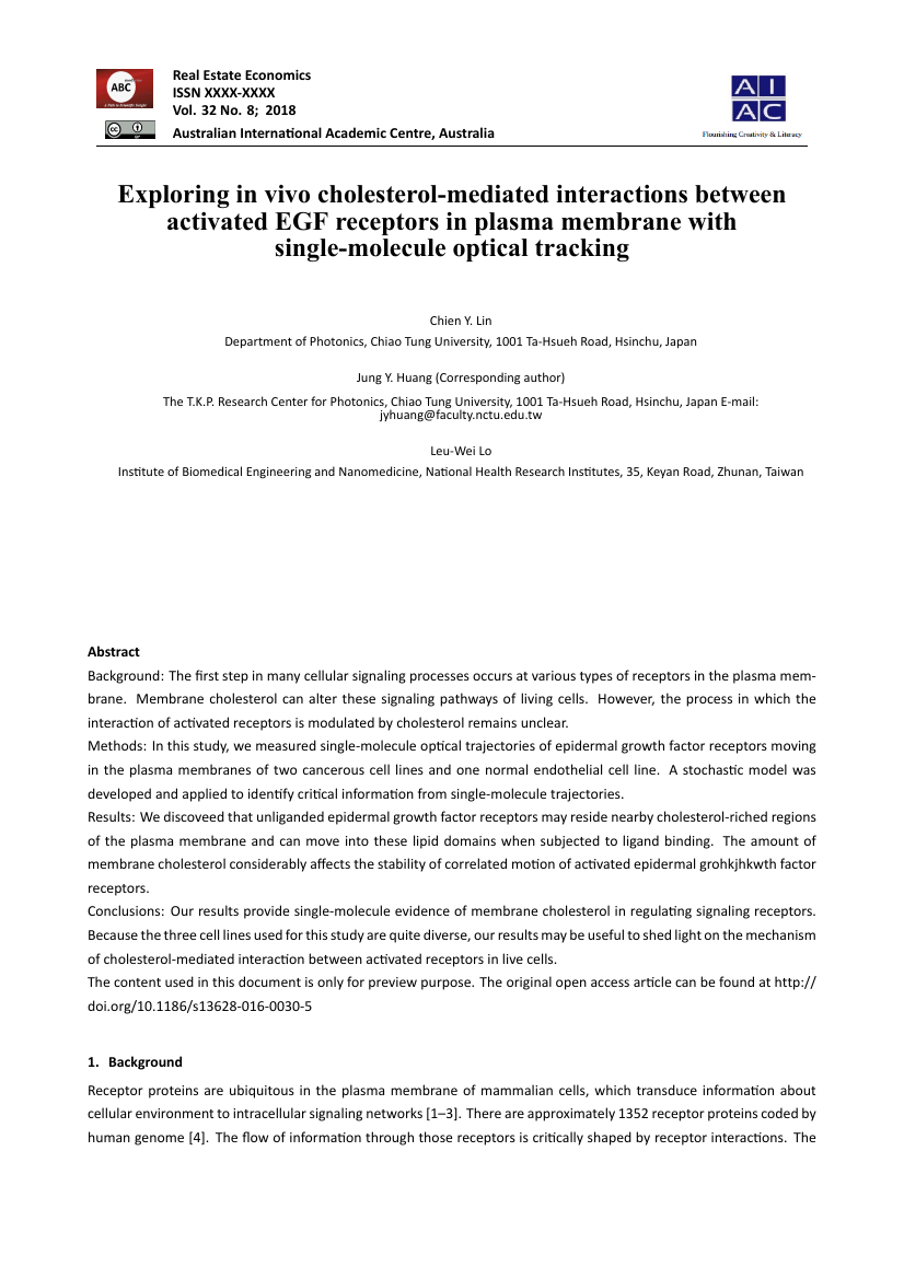 Example of Default format for Australian International Academic Centre format