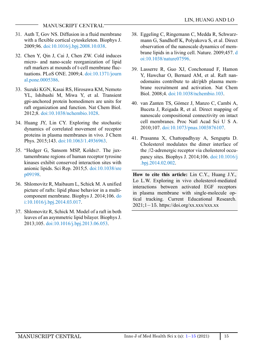 Example of Current Educational Research format