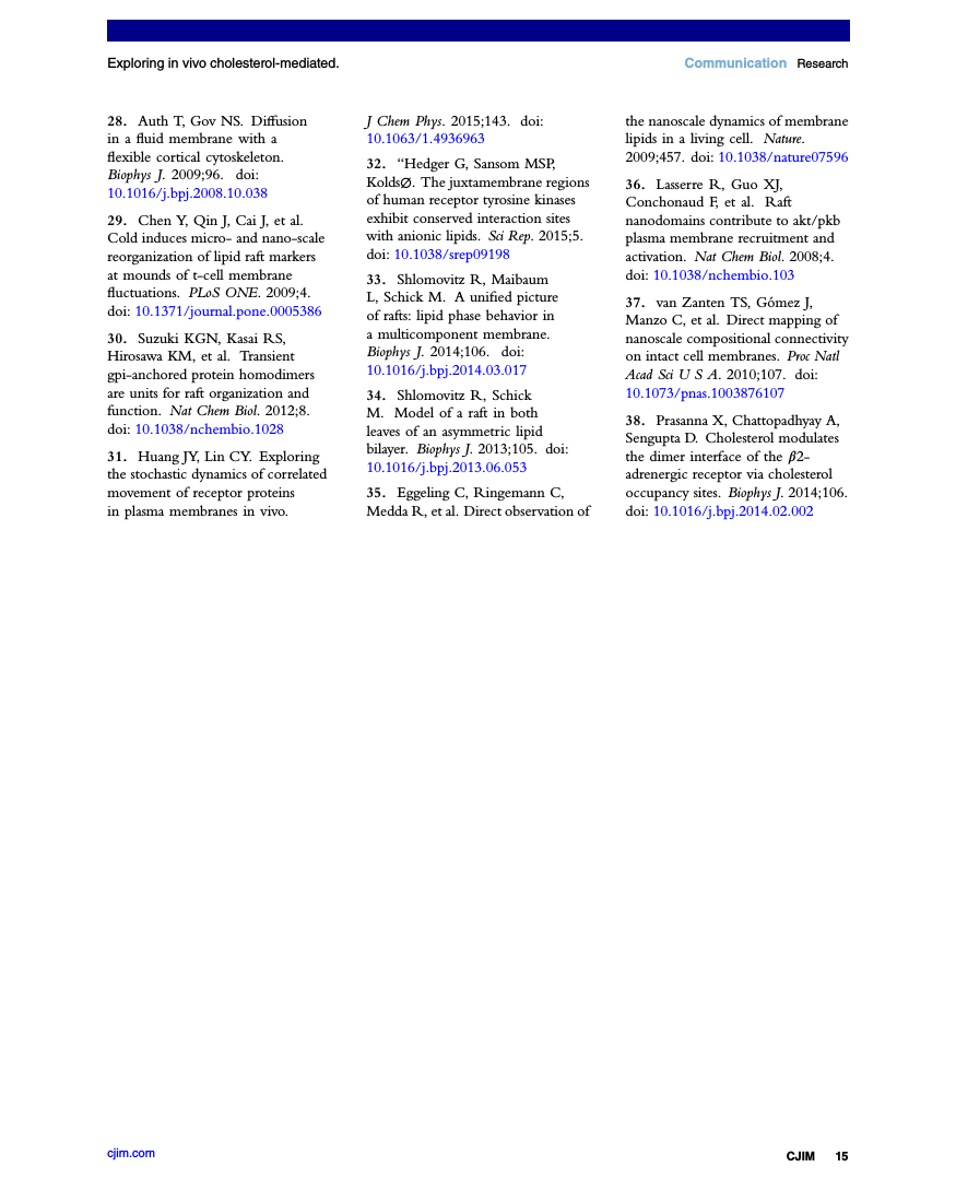 Example of Carolina Journal of Interdisciplinary Medicine (CJIM) format