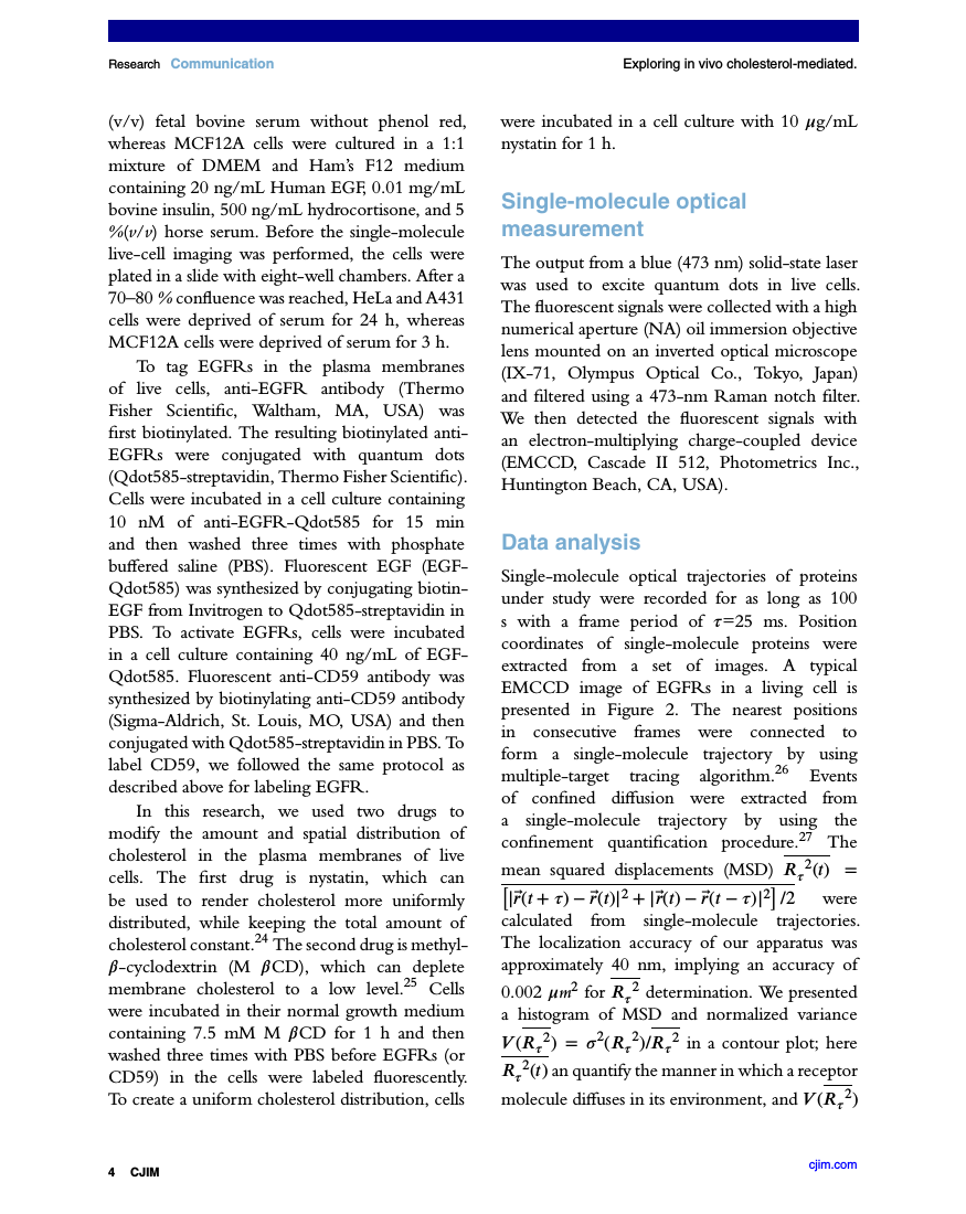 Example of Carolina Journal of Interdisciplinary Medicine (CJIM) format