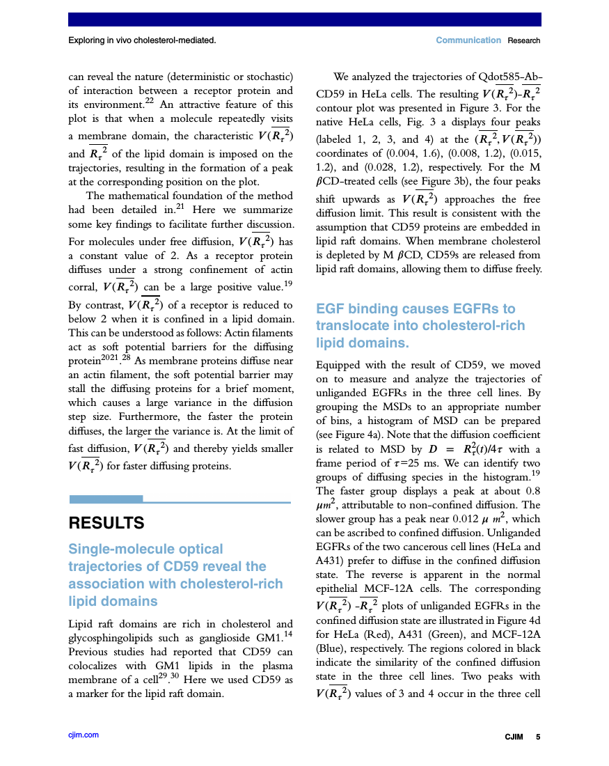 Example of Carolina Journal of Interdisciplinary Medicine (CJIM) format