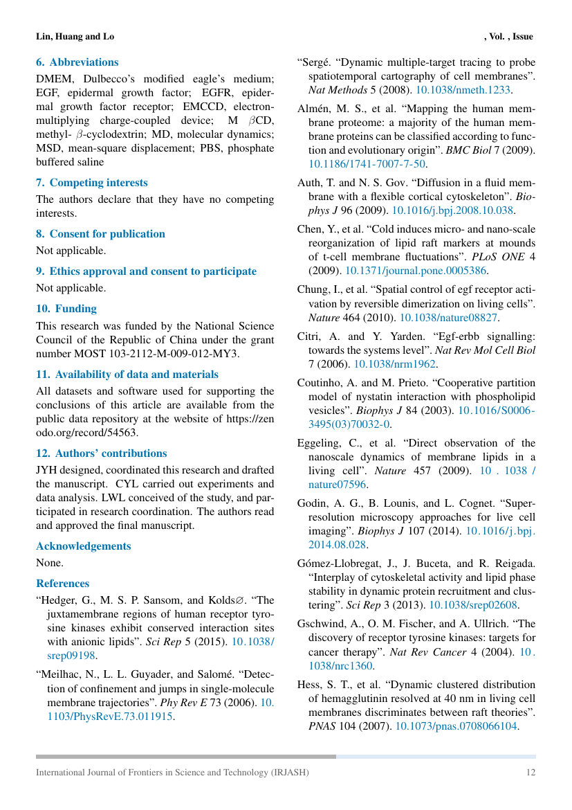 International Research Journal on Advanced Science Hub Template RSP Science Hub