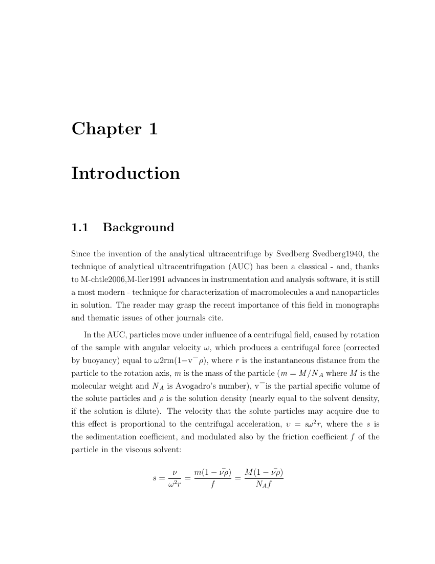 Example of Memorial University Thesis format