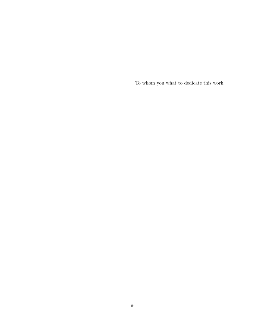 Example of Memorial University Thesis format