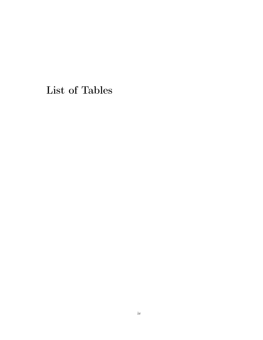 Example of International Bible College Dissertations format