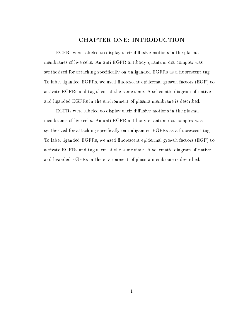 Example of Our Lady of the Lake University Thesis / Dissertation format