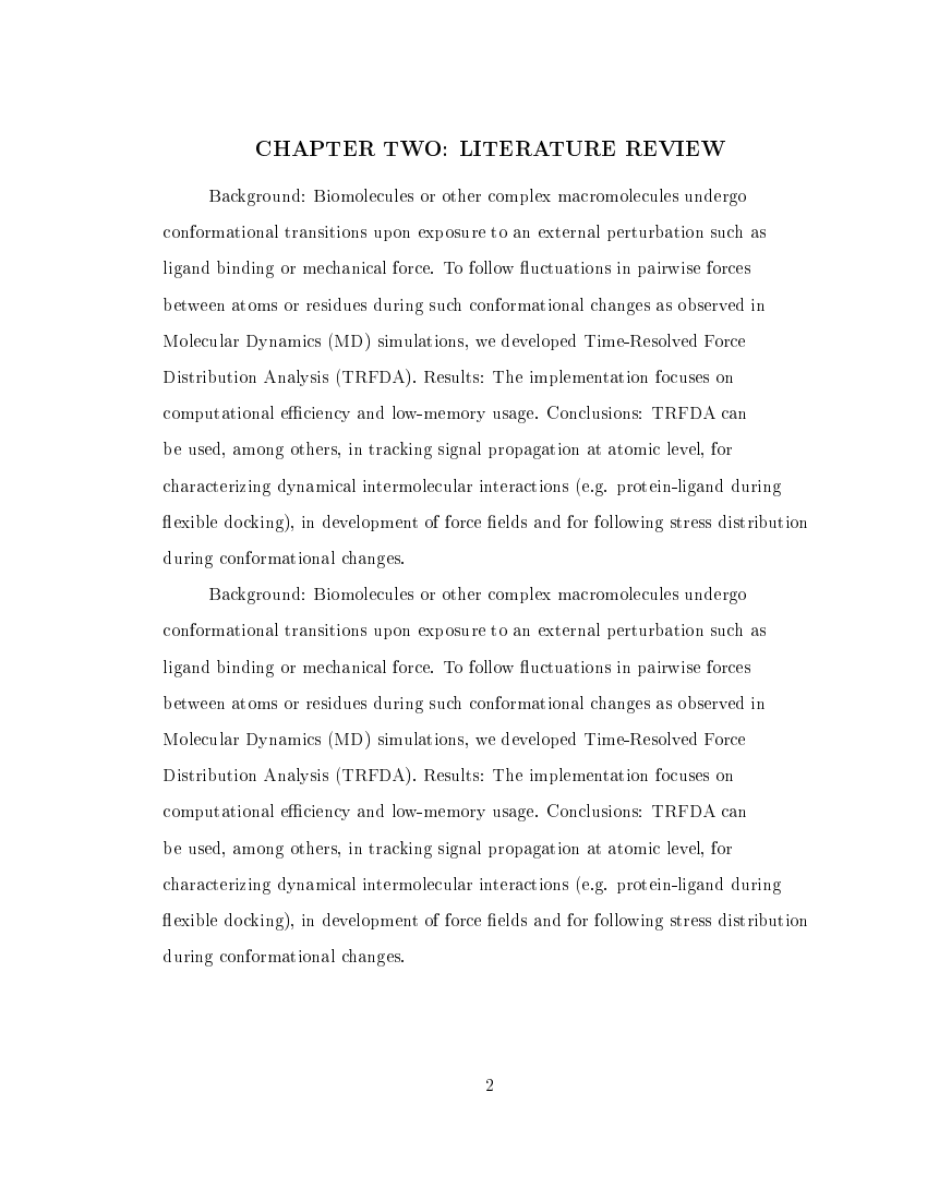 Example of Our Lady of the Lake University Thesis / Dissertation format