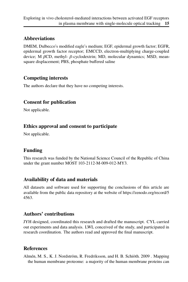 Example of International Organization format