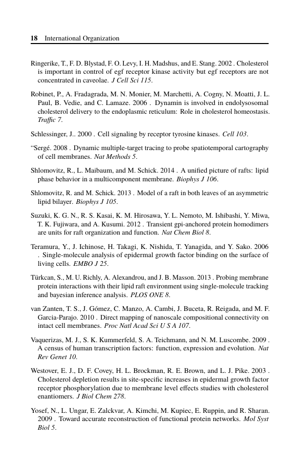 Example of International Organization format