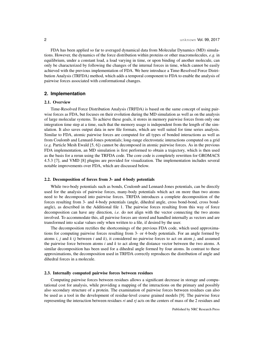 Example of Canadian Journal of Earth Sciences format