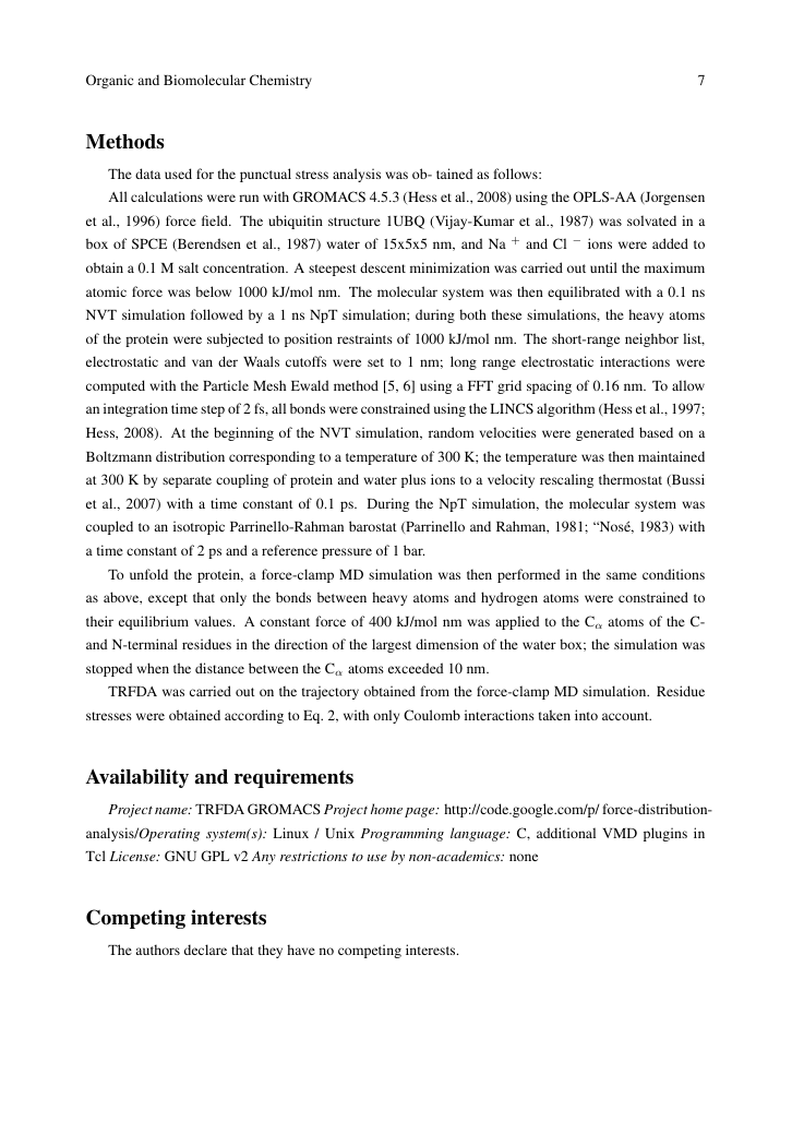 Example of New Agriculturist format