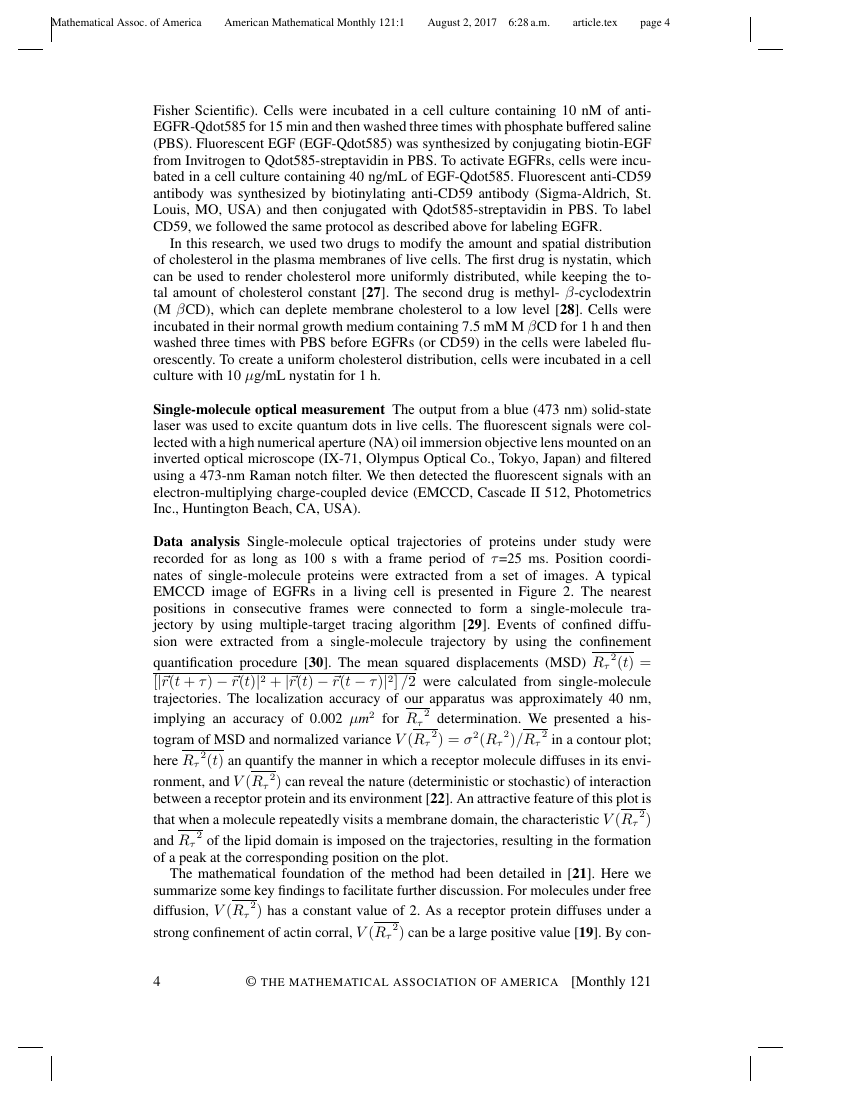 American Mathematical Monthly Template Mathematical Association of
